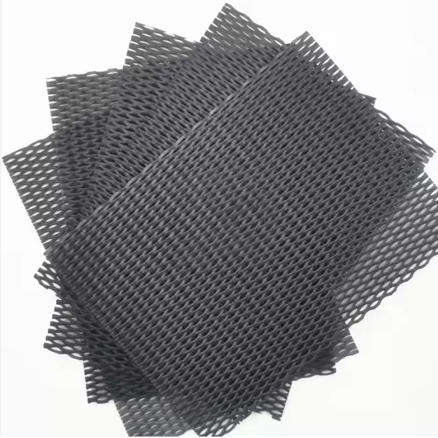 Iridium plated titanium mesh